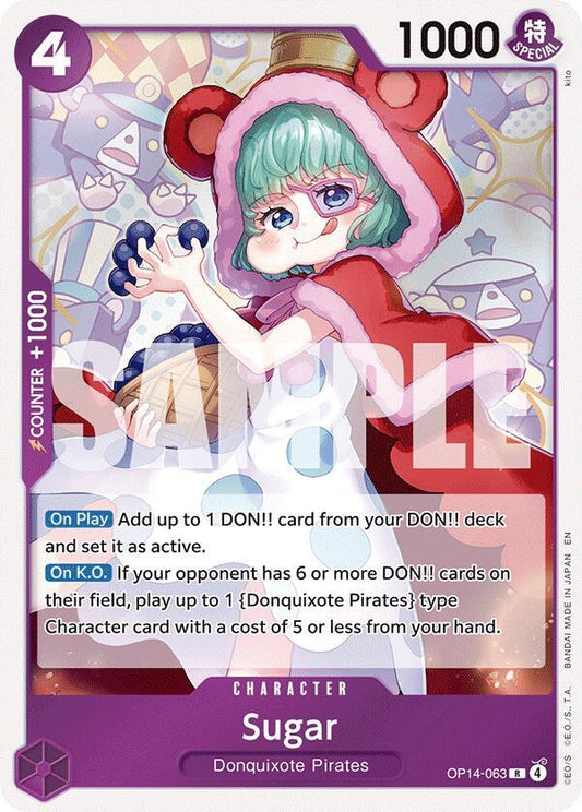 Sugar OP14-063 Rare The Azure Sea's Seven Foil