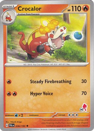 Crocalor - Armarouge 30 036/193 Uncommon Battle Academy 2024