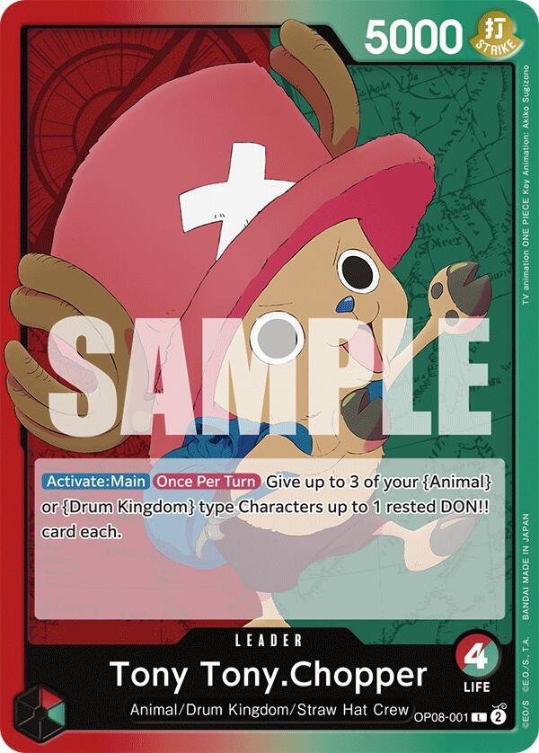 Tony Tony.Chopper (001) OP08-001 Leader Two Legends