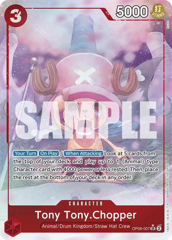Tony Tony.Chopper (0070) (Parallel) OP08-007 Super Rare Two Legends
