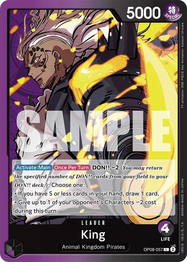 King (057) OP08-057 Leader Two Legends