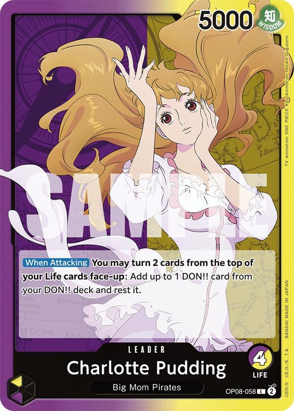 Charlotte Pudding (058) OP08-058 Leader Two Legends