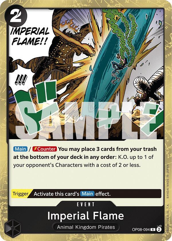 Imperial Flame OP08-094 Rare Two Legends