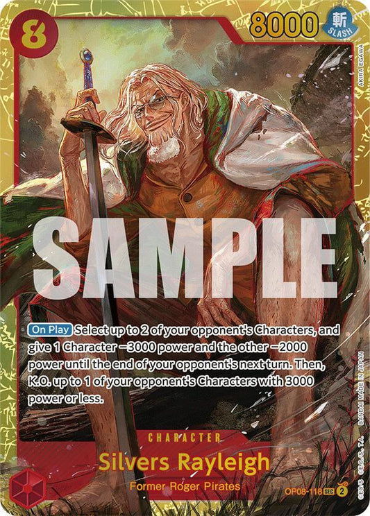 Silvers Rayleigh OP08-118 Secret Rare Two Legends