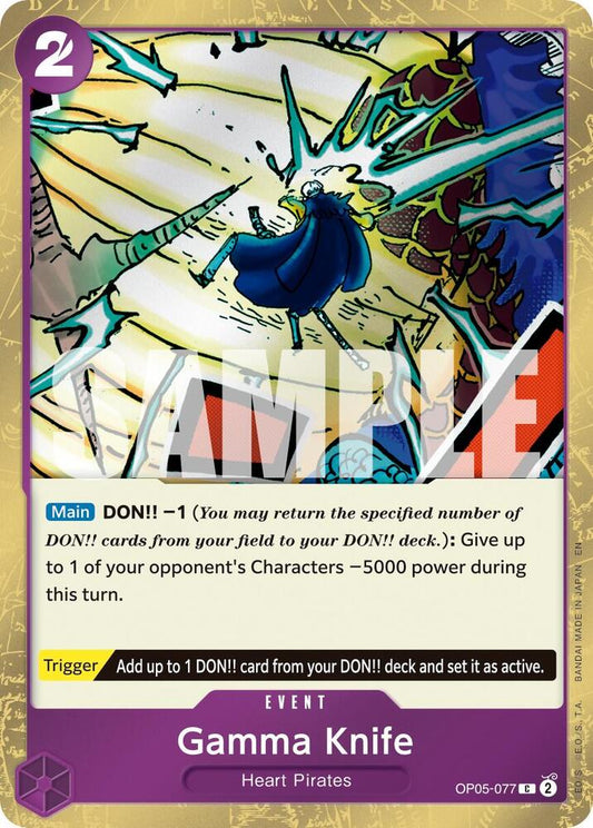 Gamma Knife (Pirate Foil) OP05-077 Premium Booster -The Best- Vol. 2 Foil