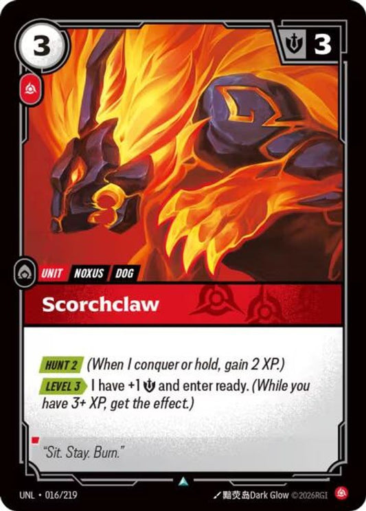 Scorchclaw 016/219 Uncommon Unleashed