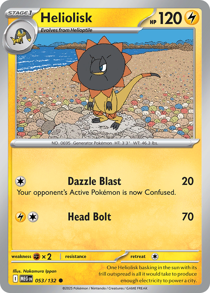 Heliolisk 053/132 Common Mega Evolution