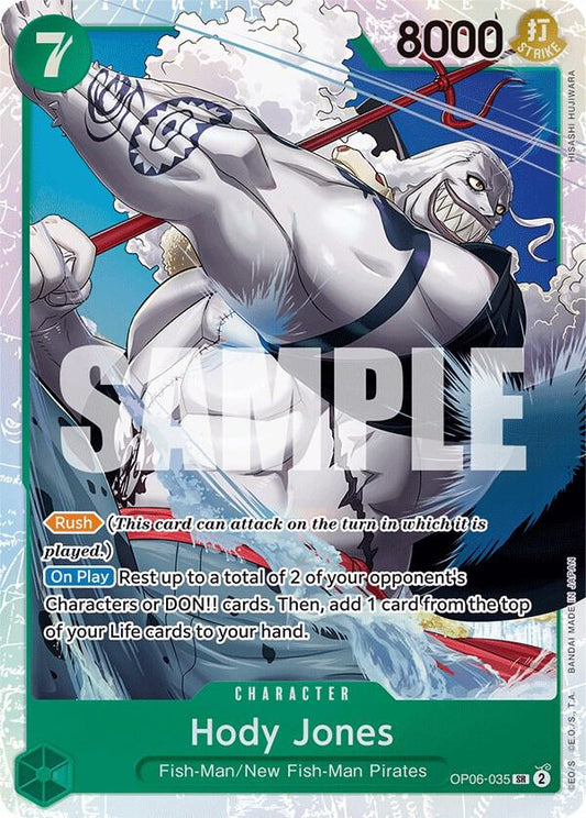 Hody Jones (035) OP06-035 Super Rare Wings of the Captain