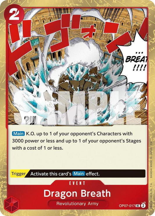Dragon Breath (Pirate Foil) OP07-017 Premium Booster -The Best- Vol. 2 Foil