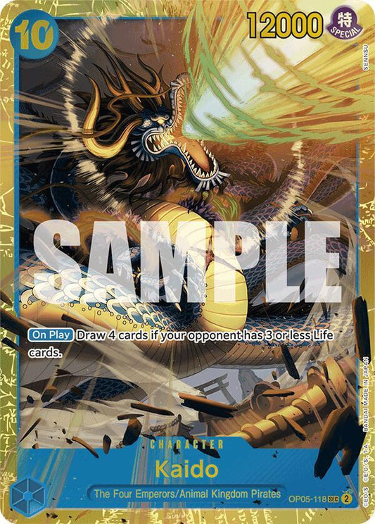 Kaido (Reprint) OP05-118 Secret Rare Premium Booster -The Best