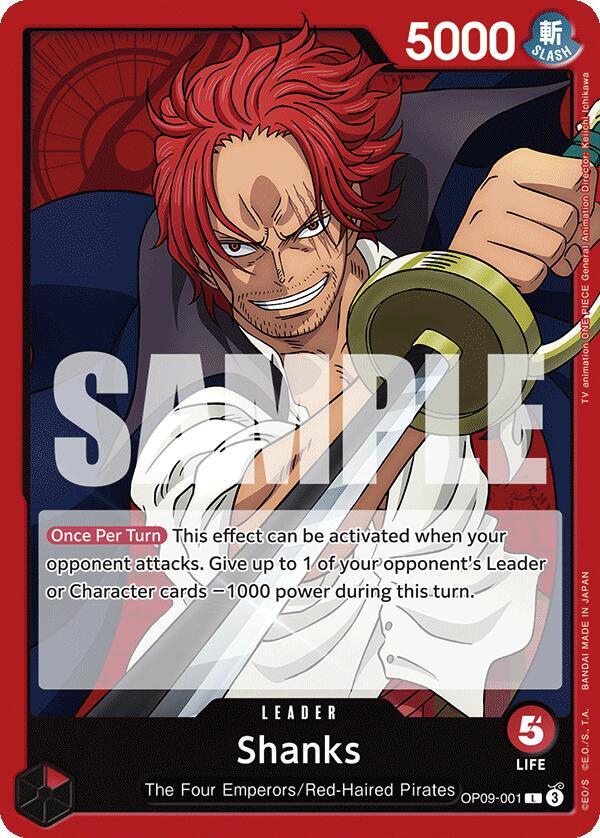 Shanks (001) OP09-001 Leader Emperors in the New World