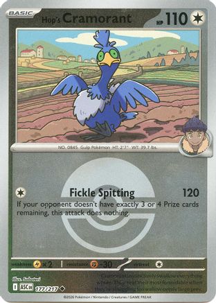 Hop's Cramorant (Poke Ball) 177/217 Uncommon Ascended Heroes