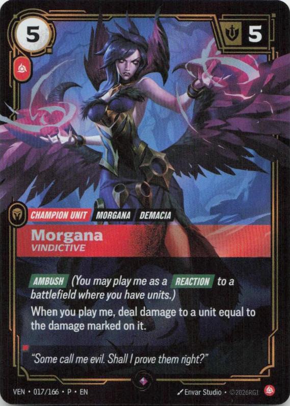 Morgana - Vindictive 017/166 Rare Vendetta Foil