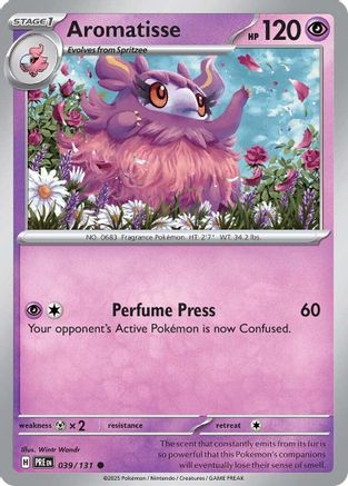 Aromatisse 039/131 Common Prismatic Evolutions Reverse Holo