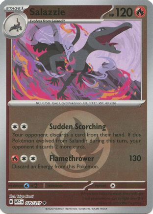 Salazzle (Energy Symbol Pattern) 035/217 Ascended Heroes Reverse Holo