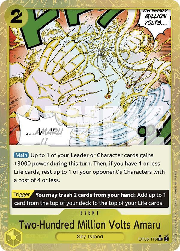 Two-Hundred Million Volts Amaru (Textured Foil) OP05-115