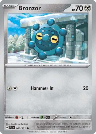 Bronzor 066/131 Common Prismatic Evolutions Reverse Holo