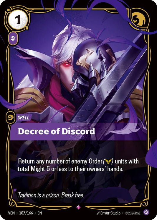 Decree of Discord 107/166 Rare Vendetta Foil