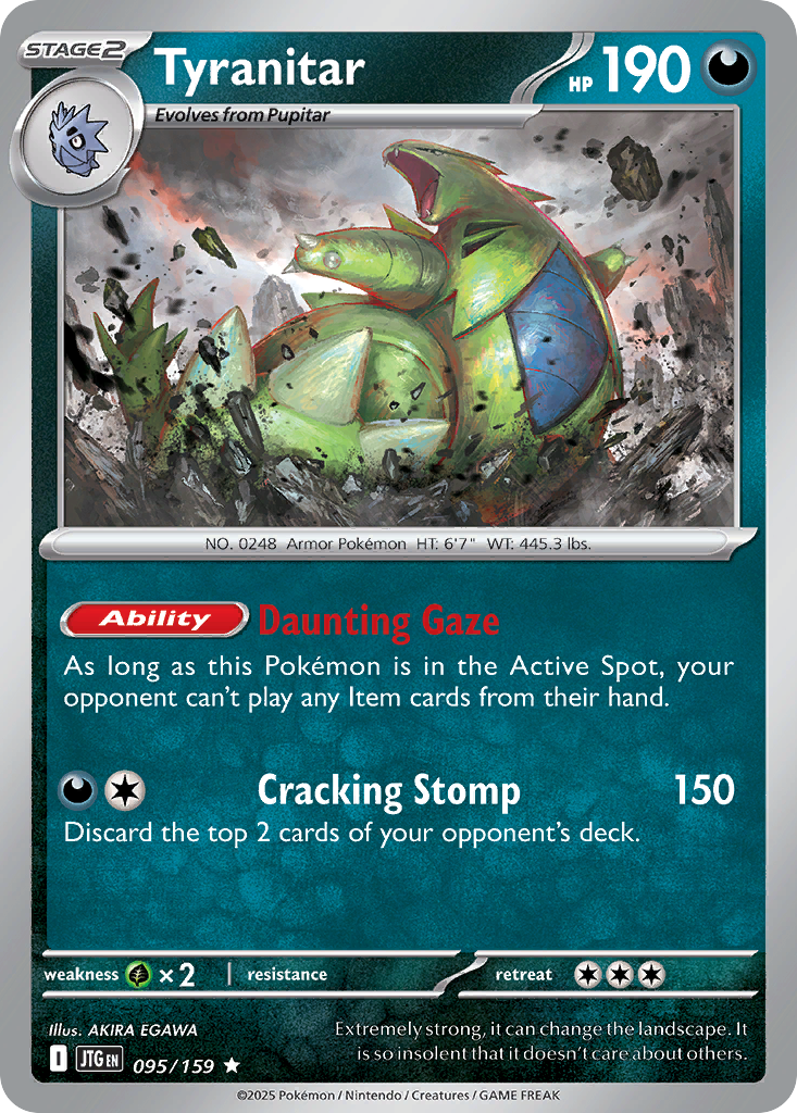 Tyranitar 095/159 Rare Journey Together Holo