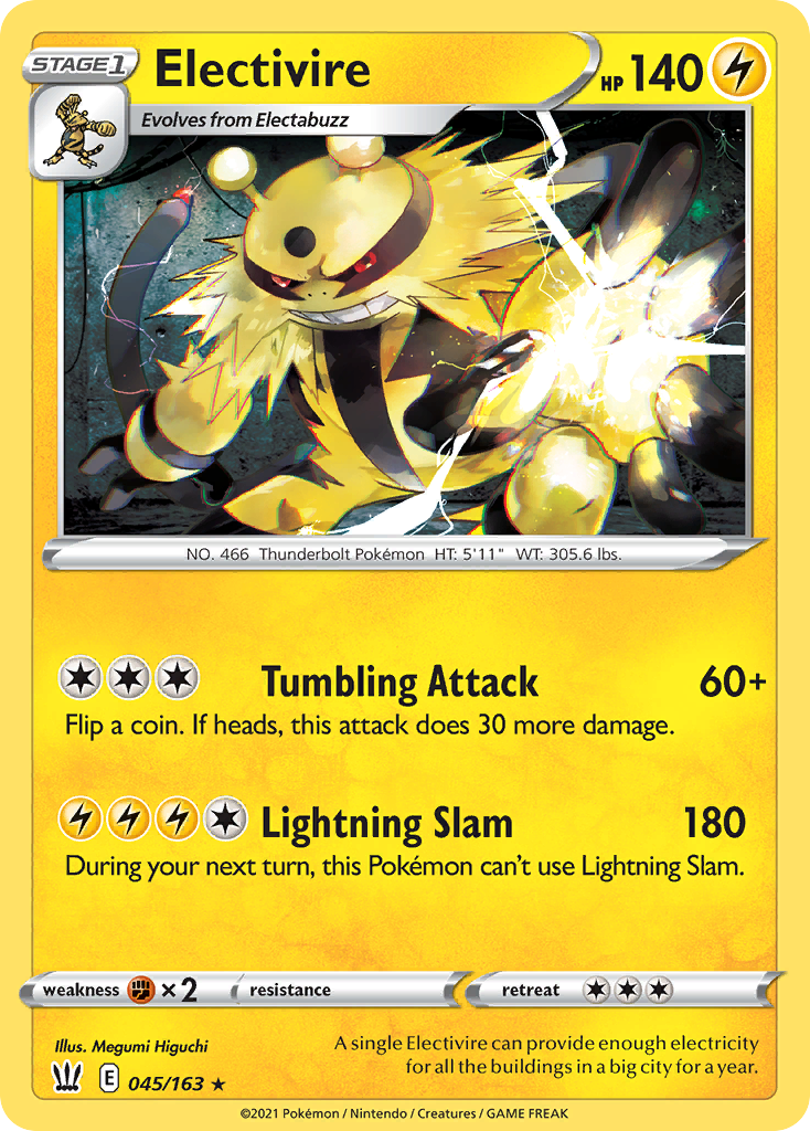 Electivire 045/163 Rare Battle Styles