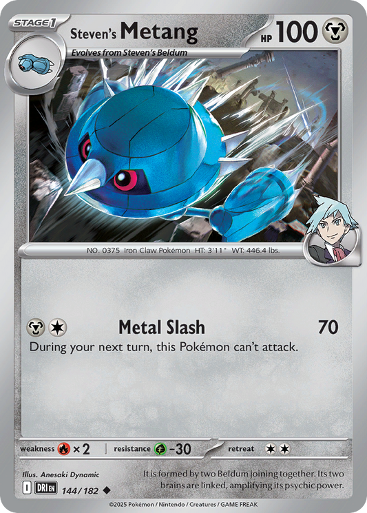 Steven's Metang 144/182 Uncommon Destined Rivals Reverse Holo