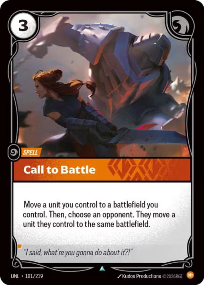 Call to Battle 101/219 Uncommon Unleashed