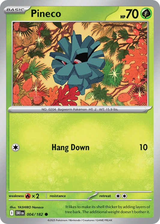 Pineco 004/182 Common Destined Rivals Reverse Holo