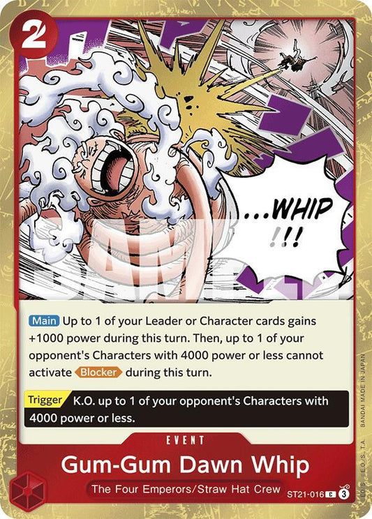 Gum-Gum Dawn Whip ST21-016 Common Starter Deck EX: Gear 5
