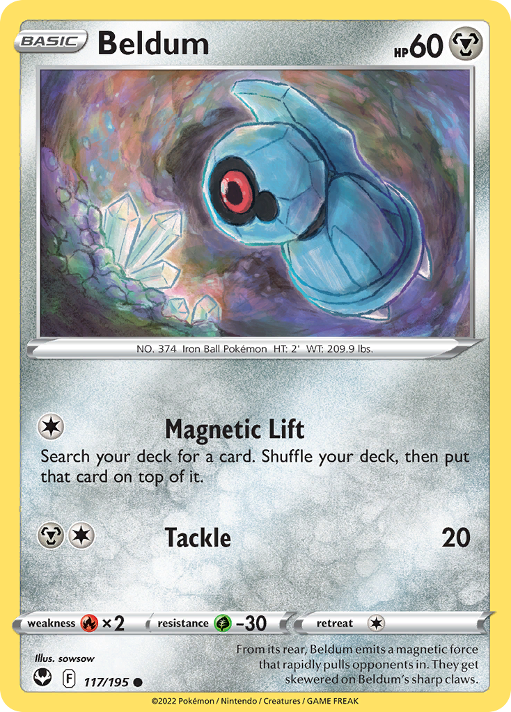 Beldum 117/195 Common Silver Tempest