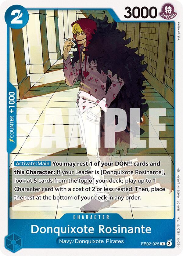 Donquixote Rosinante EB02-025 Extra Booster: Anime 25th Collection