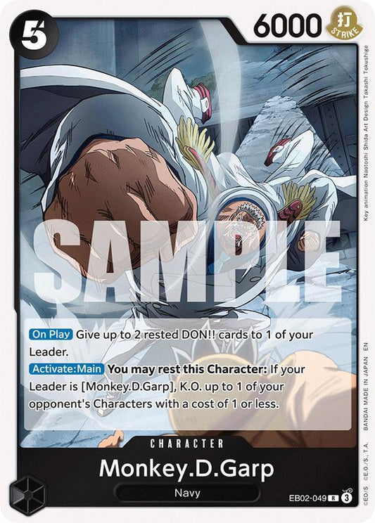Monkey.D.Garp EB02-049 Rare Extra Booster: Anime 25th Collection