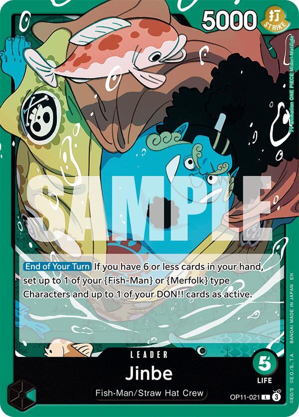 Jinbe (021) OP11-021 Leader A Fist of Divine Speed