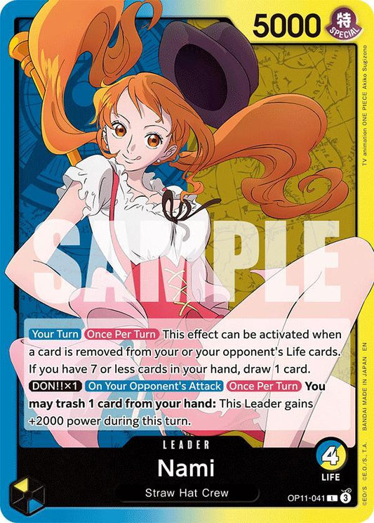 Nami (041) OP11-041 Leader A Fist of Divine Speed