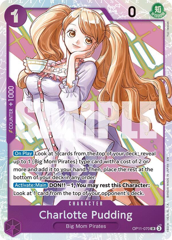 Charlotte Pudding OP11-070 Super Rare A Fist of Divine Speed