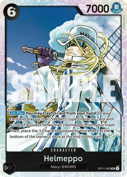 Helmeppo OP11-092 Super Rare A Fist of Divine Speed