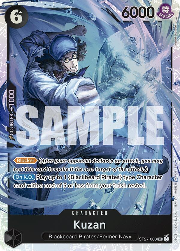 Kuzan ST27-003 Super Rare Starter Deck 27: BLACK Marshall.D.Teach