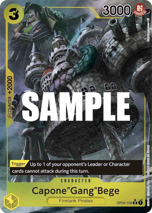 Capone"Gang"Bege (Alternate Art) OP04-100 Rare Kingdoms of Intrigue