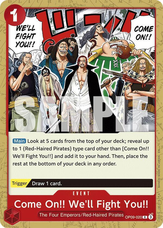 Come On!! We'll Fight You!! (Reprint) OP09-020 Starter Deck 23: RED Shanks