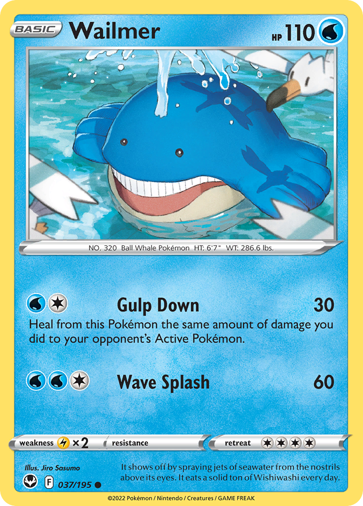 Wailmer 037/195 Common Silver Tempest