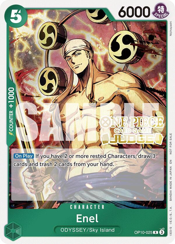 Enel (Judge Pack Vol. 6) OP10-025 Rare Promotion Cards