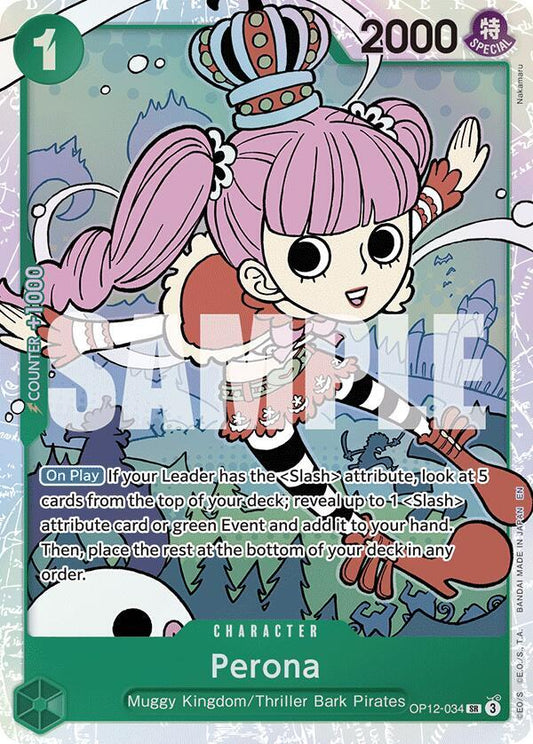 Perona OP12-034 Super Rare Legacy of the Master
