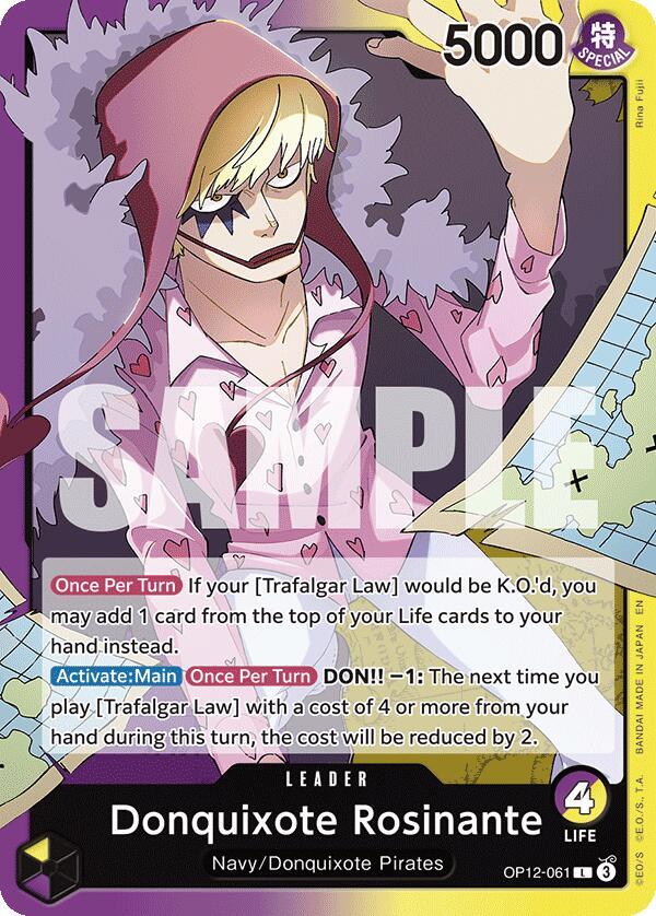 Donquixote Rosinante (061) OP12-061 Leader Legacy of the Master