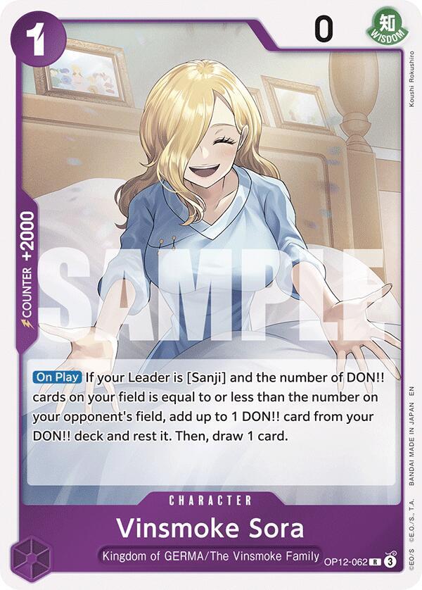 Vinsmoke Sora OP12-062 Rare Legacy of the Master