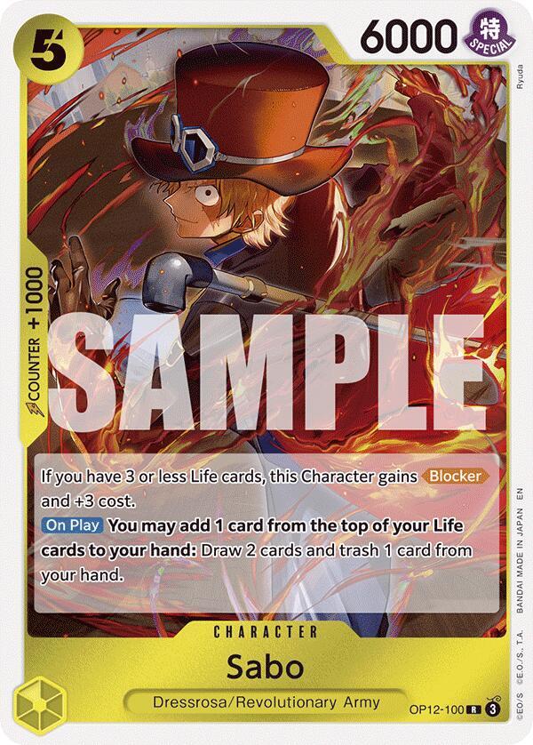 Sabo OP12-100 Rare Legacy of the Master