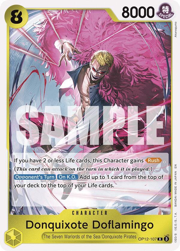 Donquixote Doflamingo OP12-107 Rare Legacy of the Master