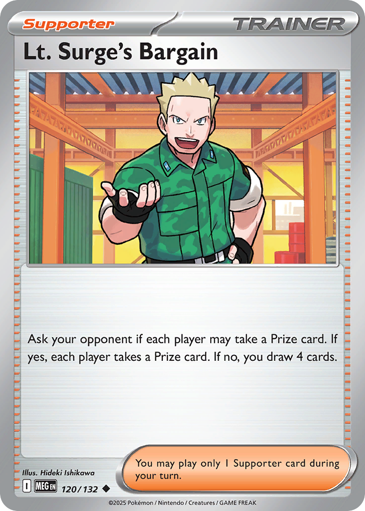 Lt. Surge's Bargain 120/132 Uncommon Mega Evolution
