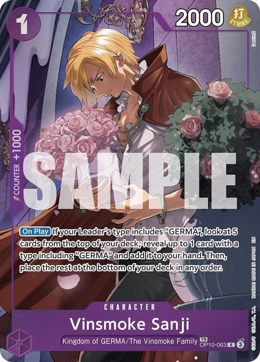 Vinsmoke Sanji (TR) OP10-063 Treasure Rare Legacy of the Master