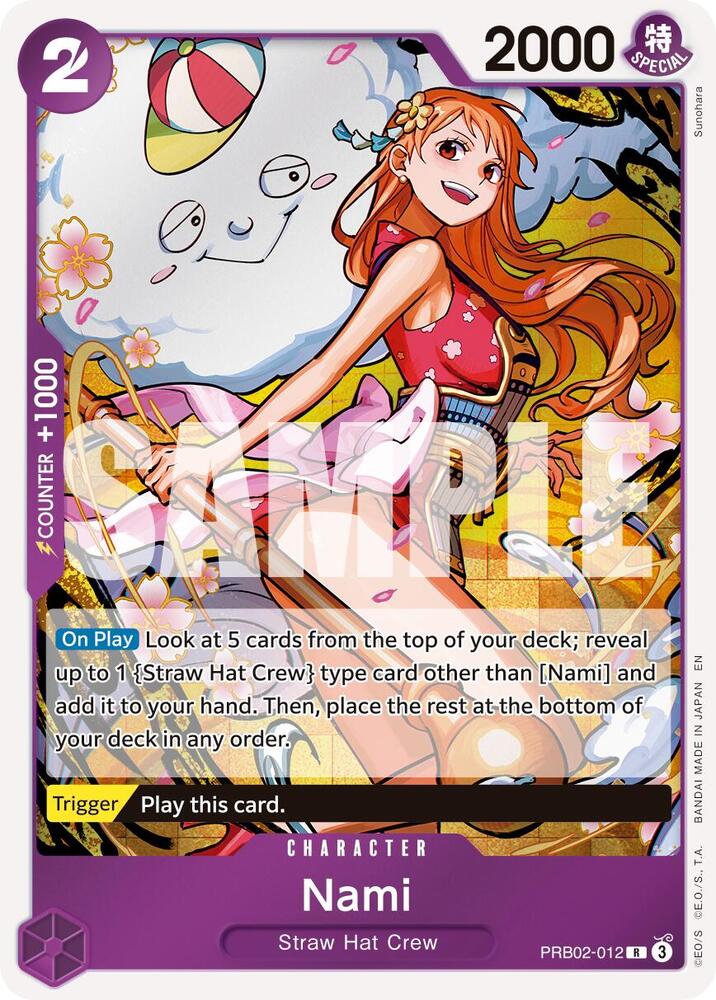 Nami PRB02-012 Rare Premium Booster -The Best- Vol. 2