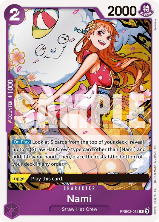 Nami PRB02-012 Rare Premium Booster -The Best- Vol. 2