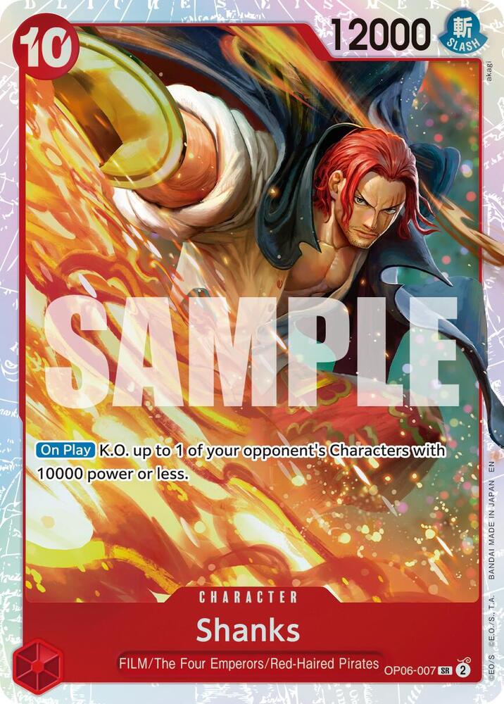 Shanks (Reprint) OP06-007 Premium Booster -The Best- Vol. 2